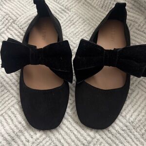 Old Navy Black Bow Dress Shoes